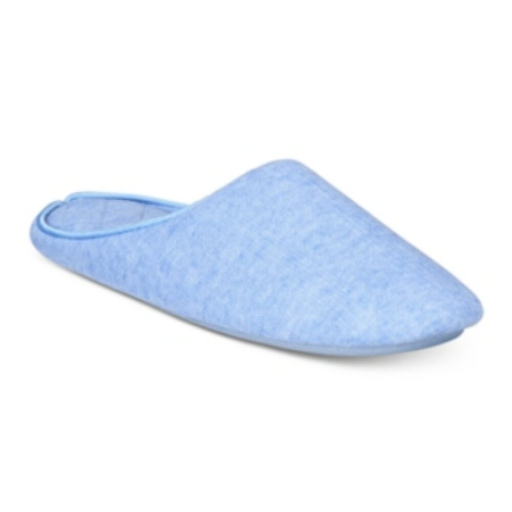 NWT Charter Club Pointelle Closed-Toe Slippers Blue